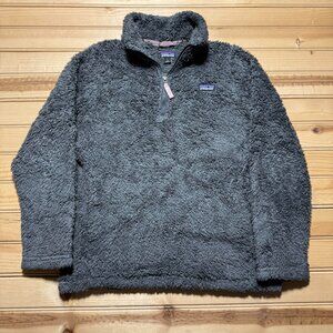 Patagonia Los Gatos1/4 Zip Fleece Gray Jacket Girls - Size Large (12)